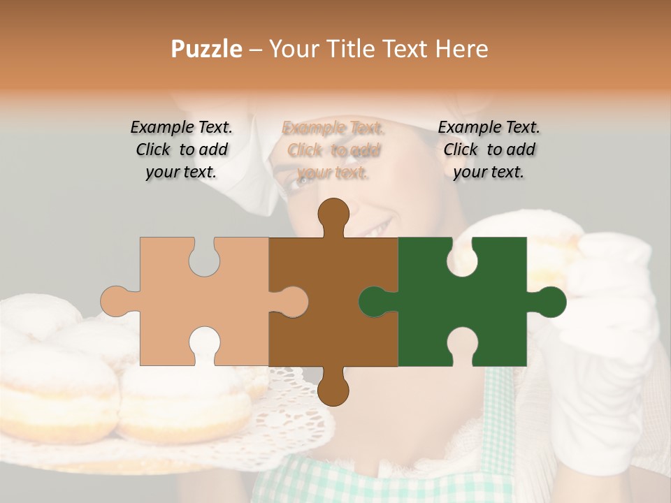 Jahreswechsel Lebensfroh Pfannkuchen PowerPoint Template