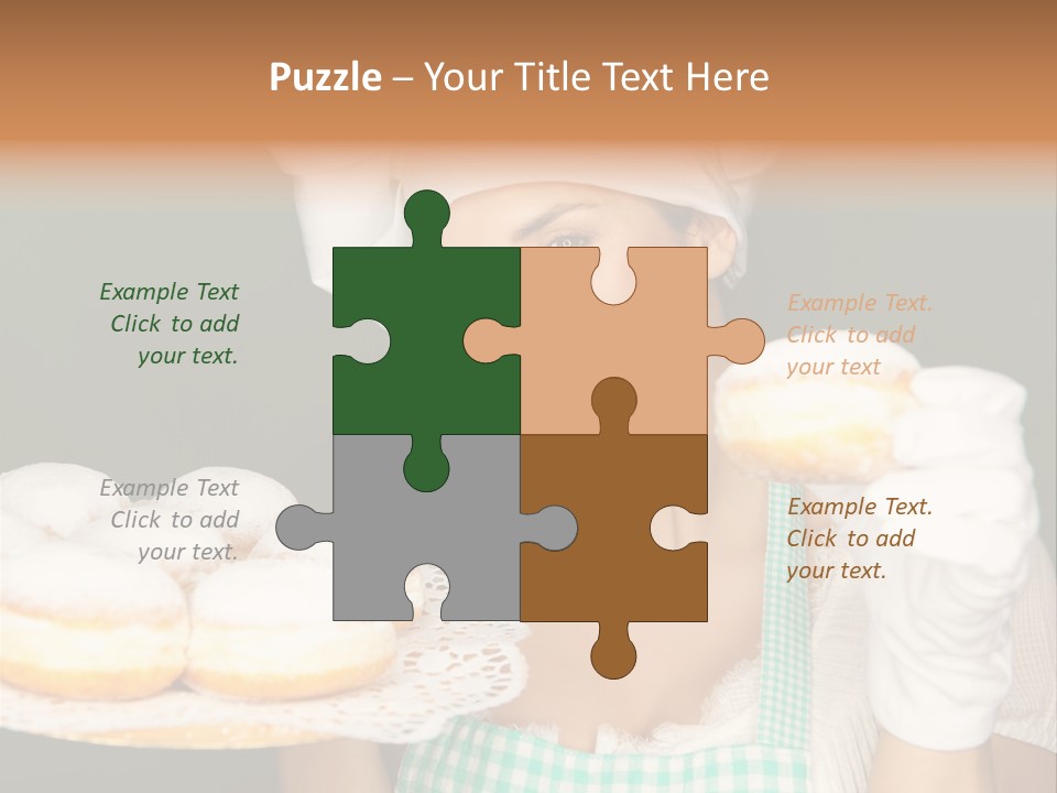 Jahreswechsel Lebensfroh Pfannkuchen PowerPoint Template