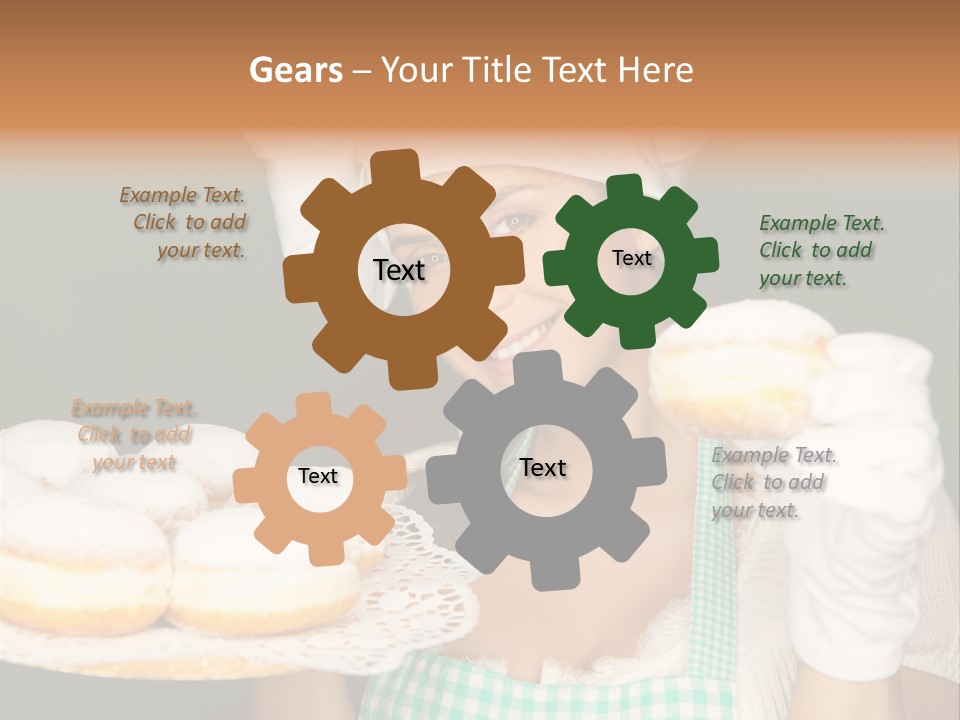 Jahreswechsel Lebensfroh Pfannkuchen PowerPoint Template