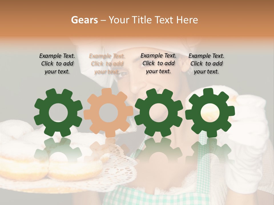 Jahreswechsel Lebensfroh Pfannkuchen PowerPoint Template