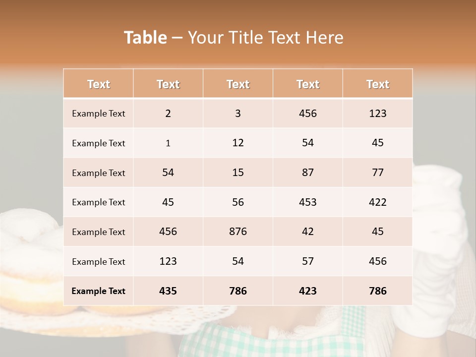 Jahreswechsel Lebensfroh Pfannkuchen PowerPoint Template