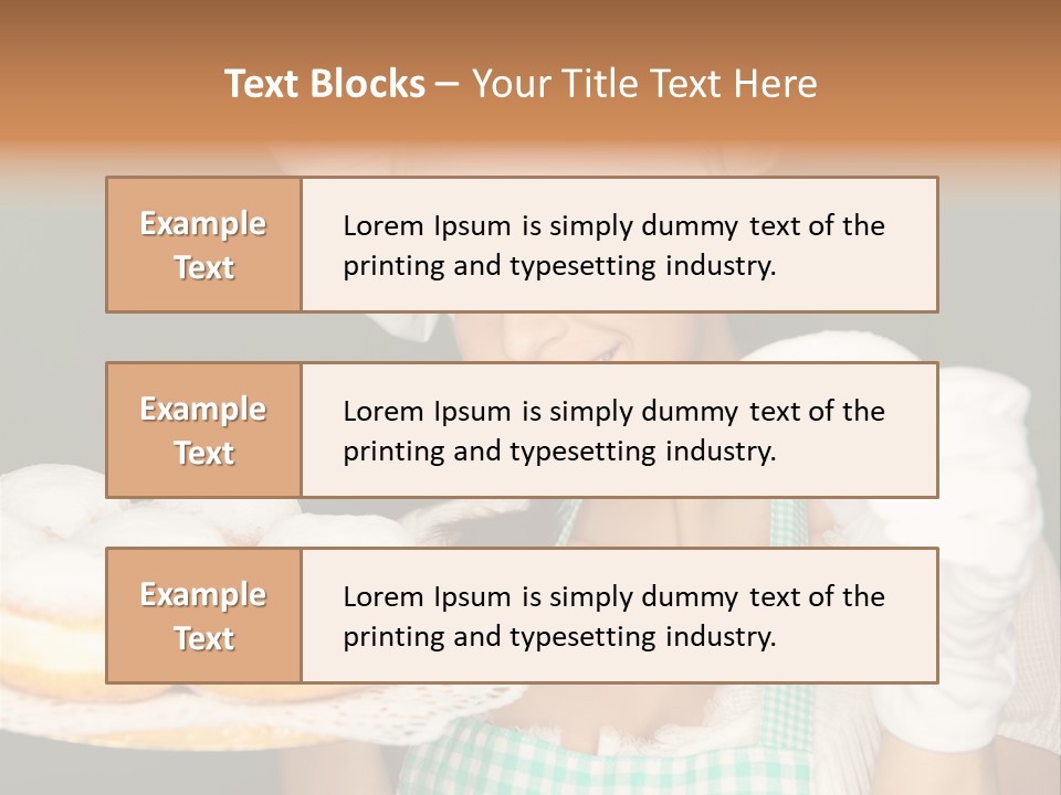 Jahreswechsel Lebensfroh Pfannkuchen PowerPoint Template