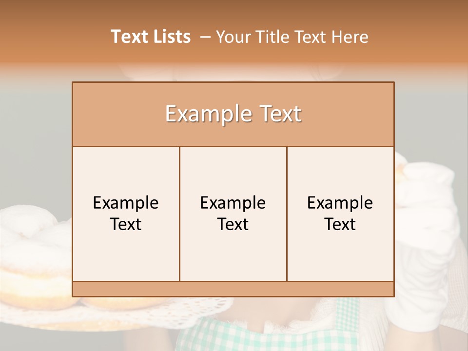 Jahreswechsel Lebensfroh Pfannkuchen PowerPoint Template