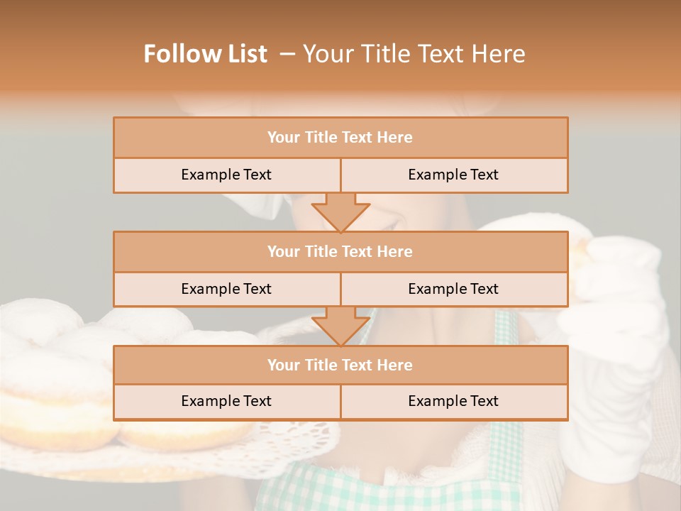 Jahreswechsel Lebensfroh Pfannkuchen PowerPoint Template