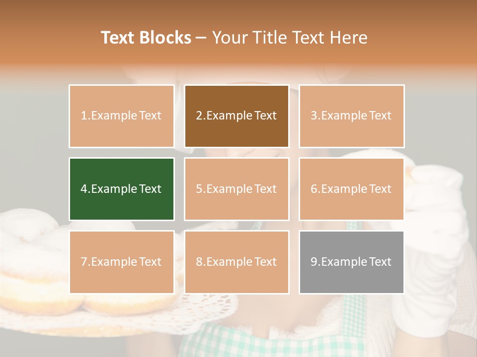 Jahreswechsel Lebensfroh Pfannkuchen PowerPoint Template