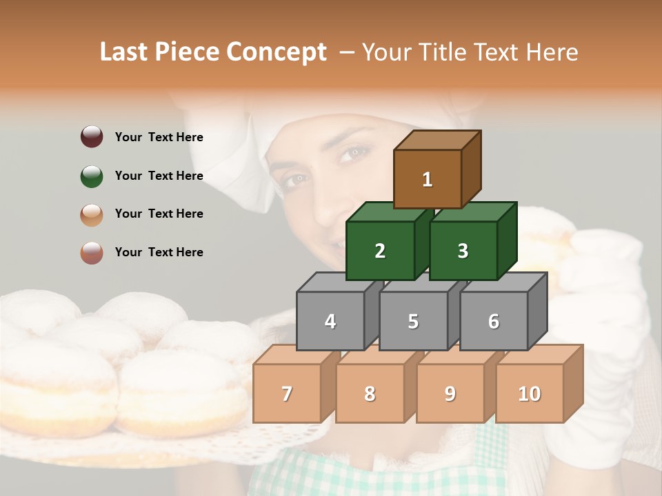 Jahreswechsel Lebensfroh Pfannkuchen PowerPoint Template