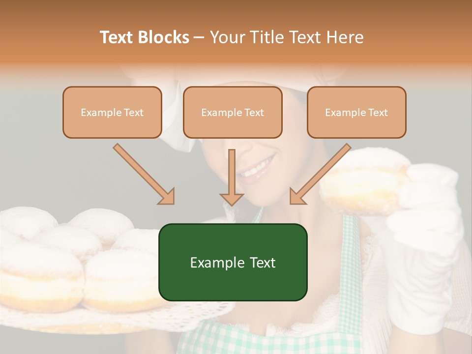 Jahreswechsel Lebensfroh Pfannkuchen PowerPoint Template