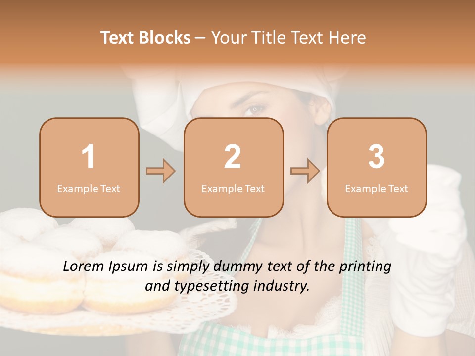 Jahreswechsel Lebensfroh Pfannkuchen PowerPoint Template