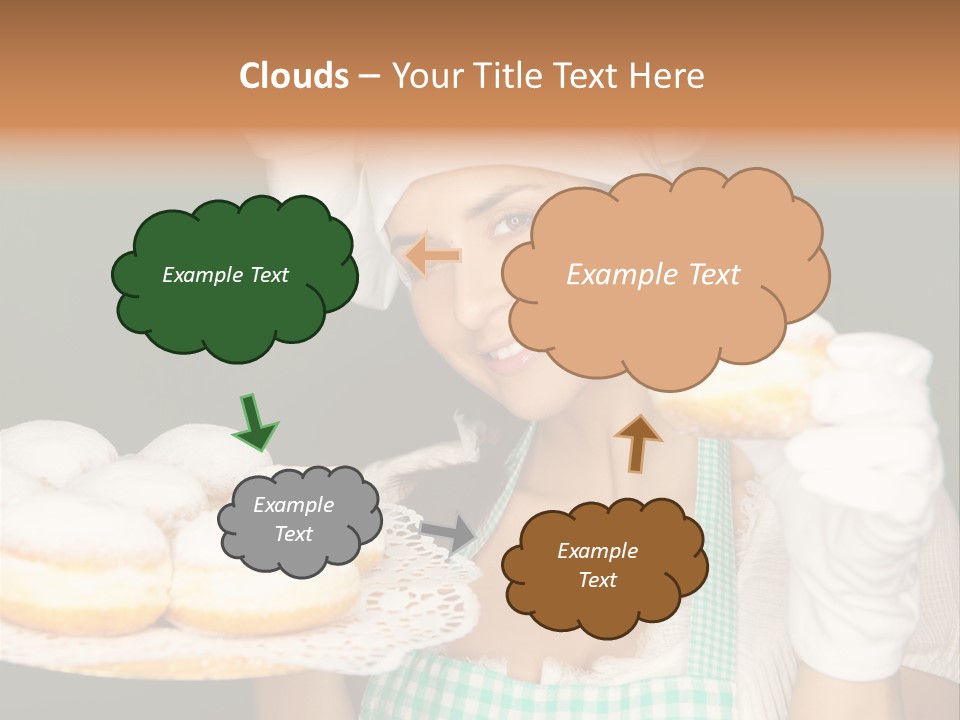 Jahreswechsel Lebensfroh Pfannkuchen PowerPoint Template