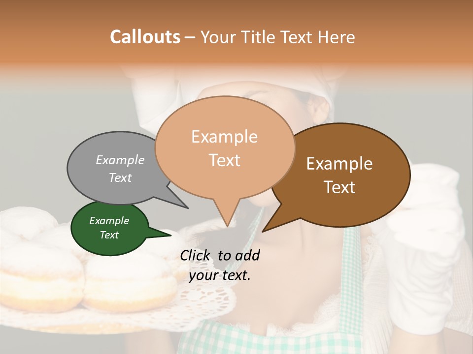 Jahreswechsel Lebensfroh Pfannkuchen PowerPoint Template