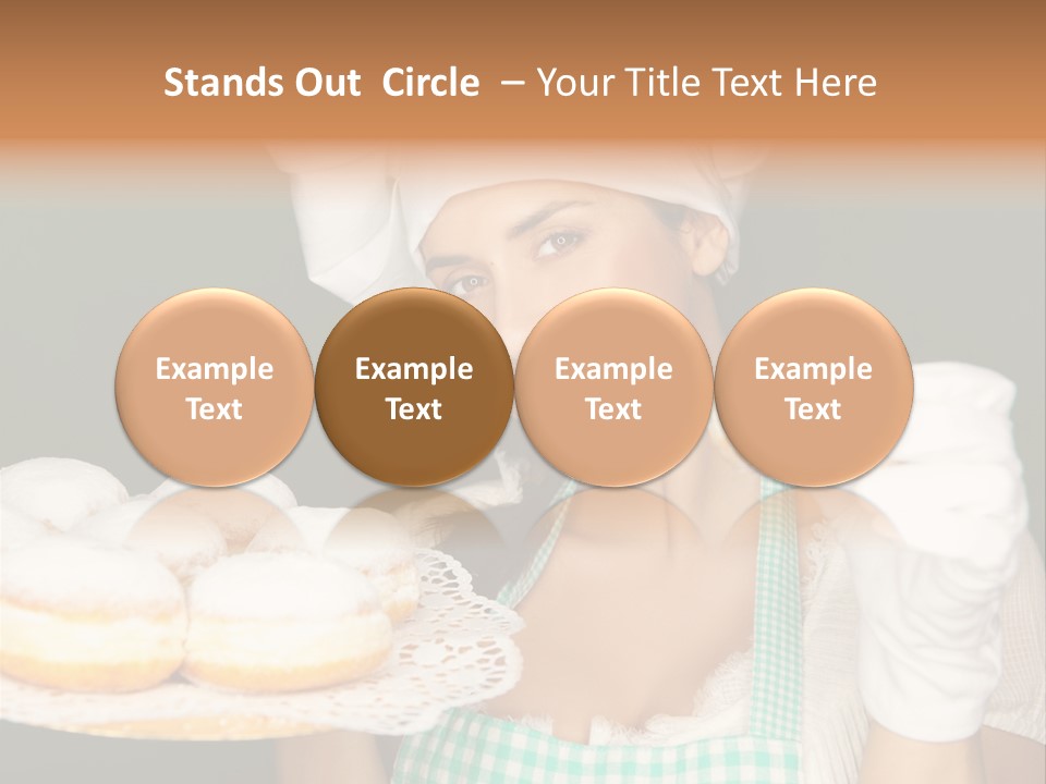 Jahreswechsel Lebensfroh Pfannkuchen PowerPoint Template