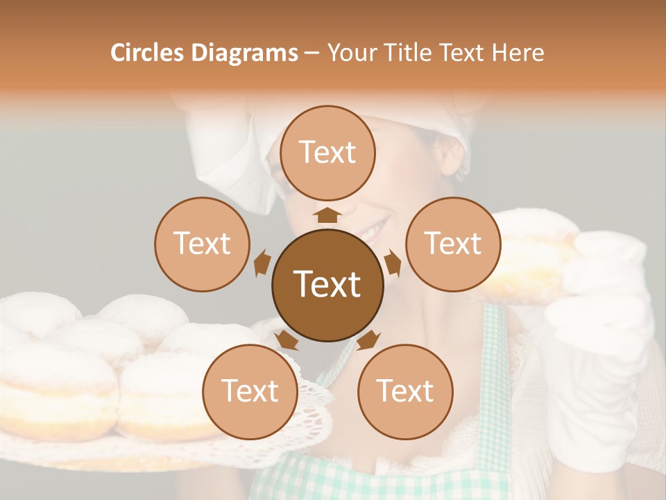 Jahreswechsel Lebensfroh Pfannkuchen PowerPoint Template