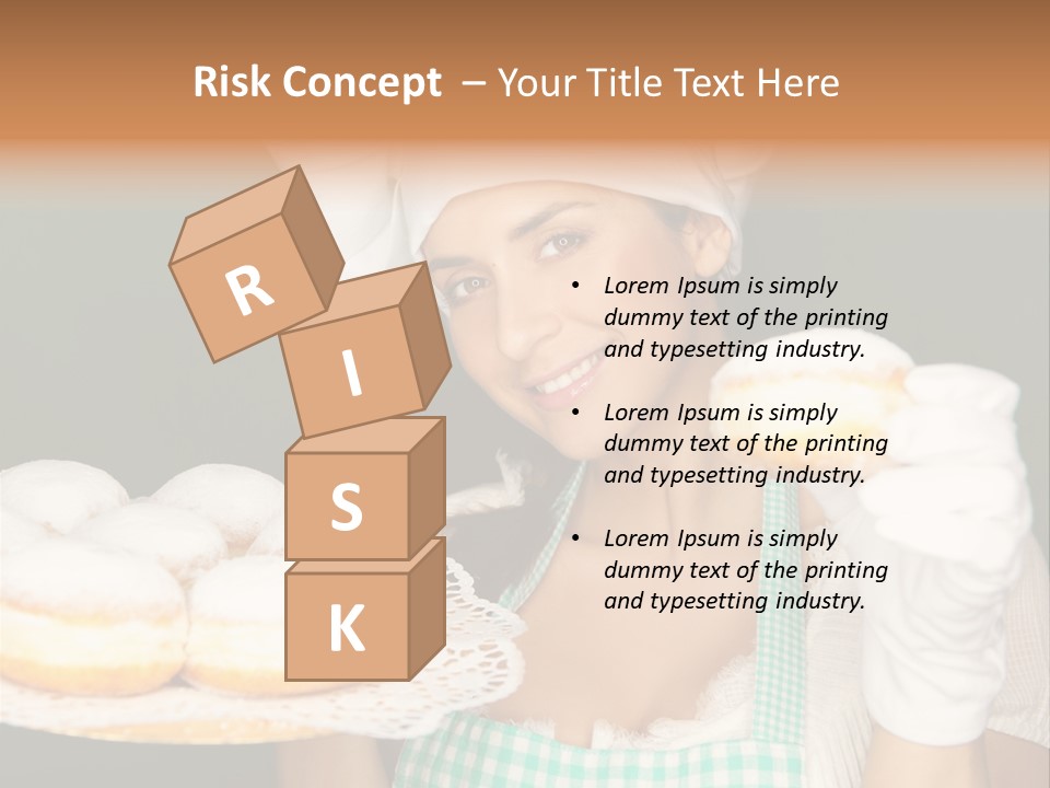 Jahreswechsel Lebensfroh Pfannkuchen PowerPoint Template