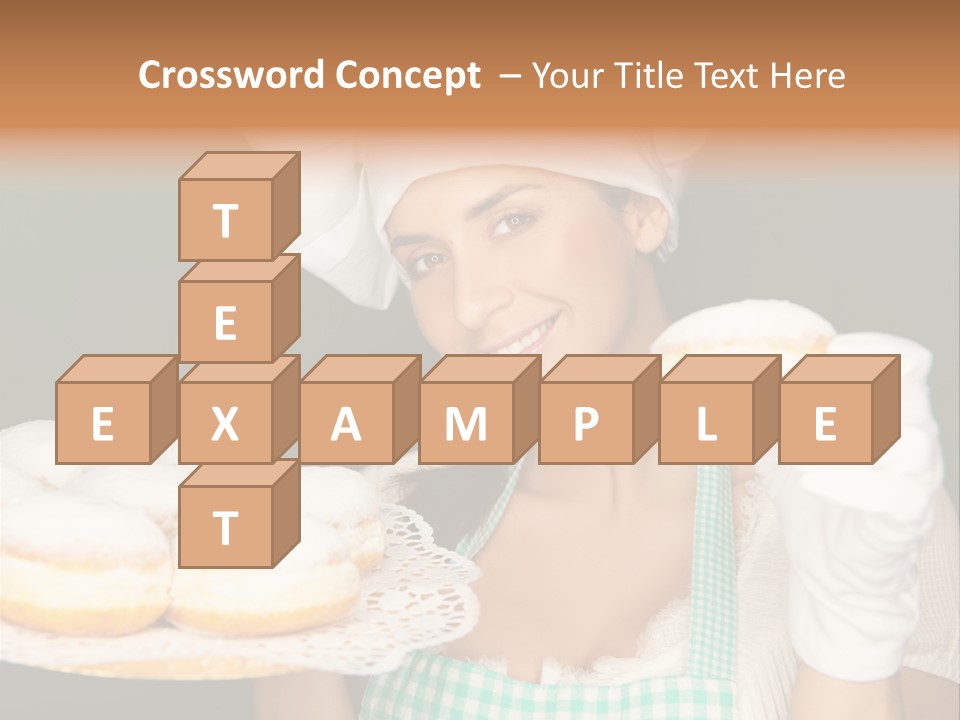 Jahreswechsel Lebensfroh Pfannkuchen PowerPoint Template