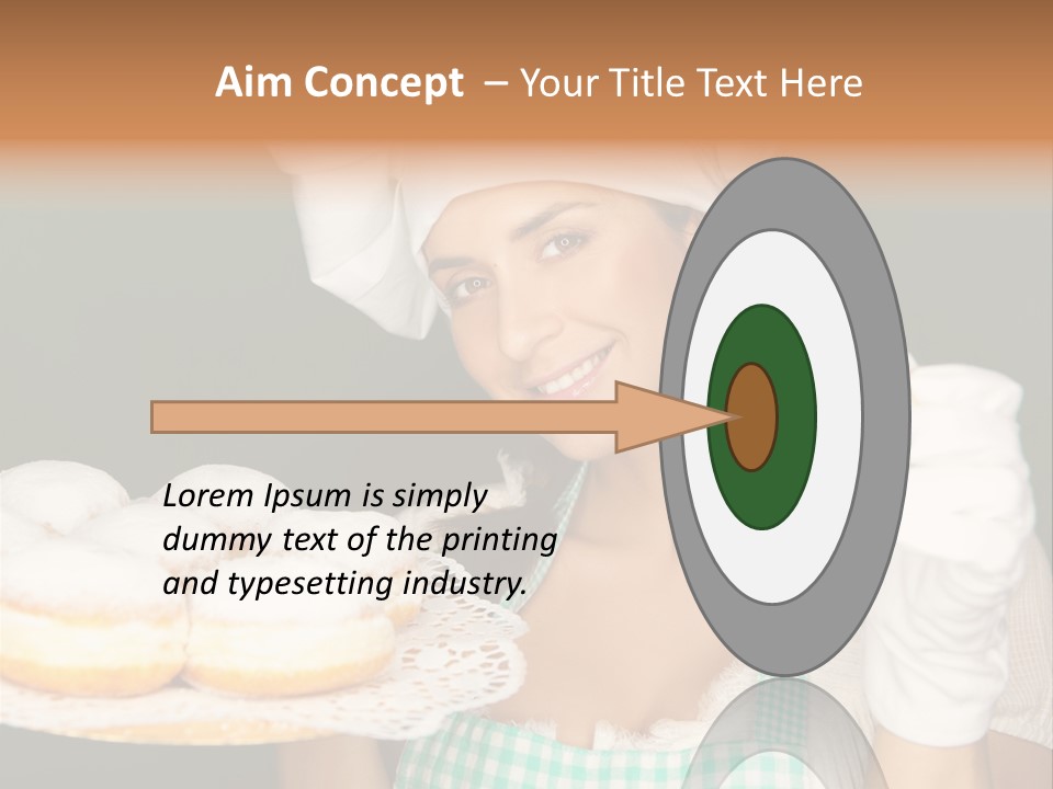 Jahreswechsel Lebensfroh Pfannkuchen PowerPoint Template