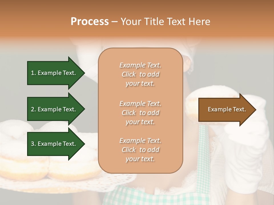 Jahreswechsel Lebensfroh Pfannkuchen PowerPoint Template