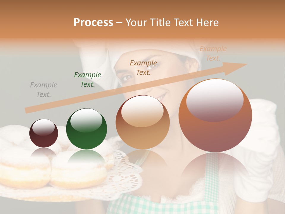 Jahreswechsel Lebensfroh Pfannkuchen PowerPoint Template