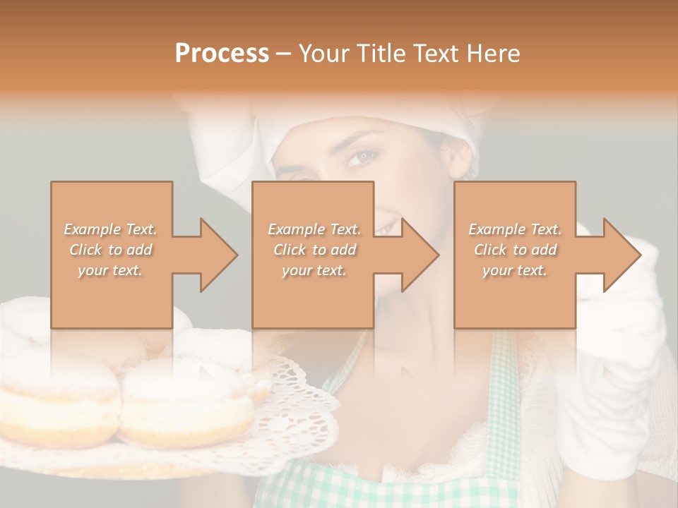 Jahreswechsel Lebensfroh Pfannkuchen PowerPoint Template