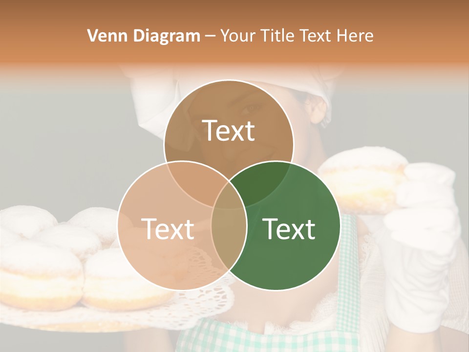 Jahreswechsel Lebensfroh Pfannkuchen PowerPoint Template