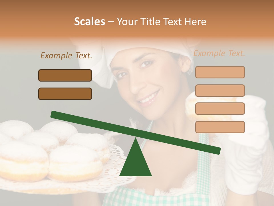 Jahreswechsel Lebensfroh Pfannkuchen PowerPoint Template