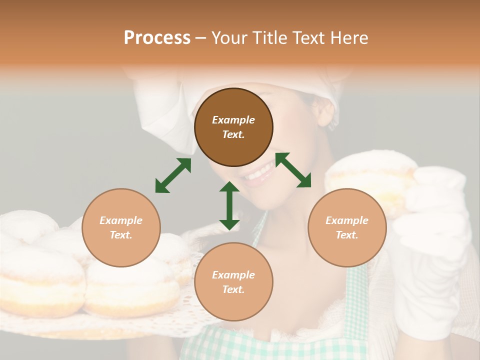 Jahreswechsel Lebensfroh Pfannkuchen PowerPoint Template