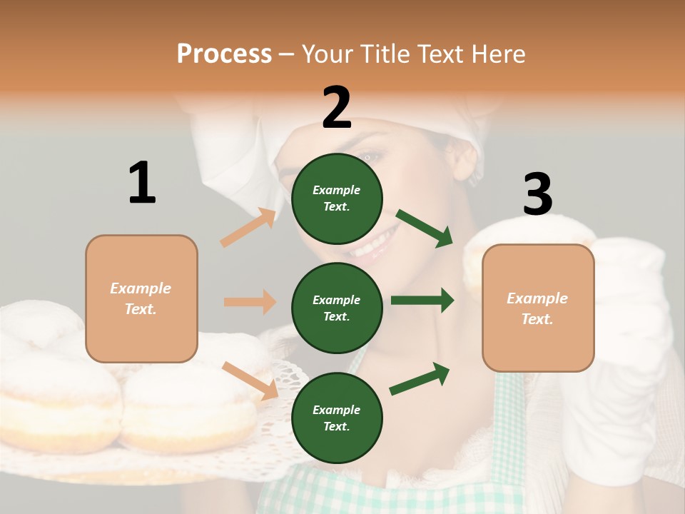Jahreswechsel Lebensfroh Pfannkuchen PowerPoint Template