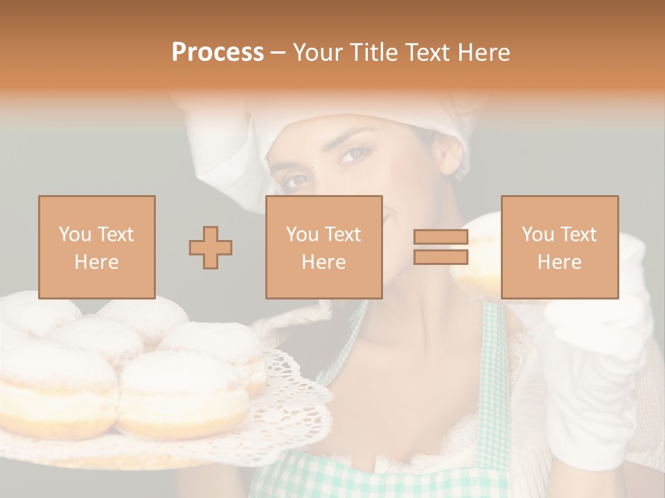 Jahreswechsel Lebensfroh Pfannkuchen PowerPoint Template