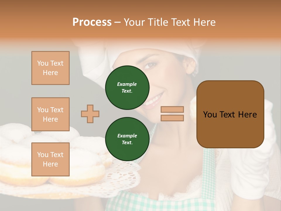 Jahreswechsel Lebensfroh Pfannkuchen PowerPoint Template