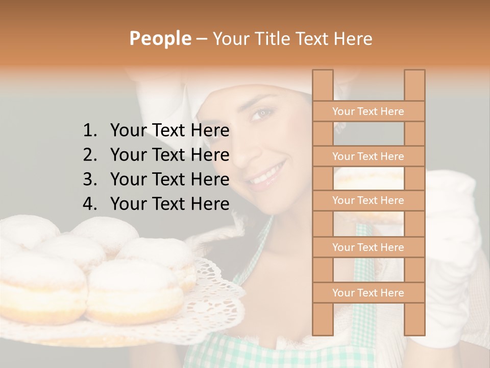 Jahreswechsel Lebensfroh Pfannkuchen PowerPoint Template