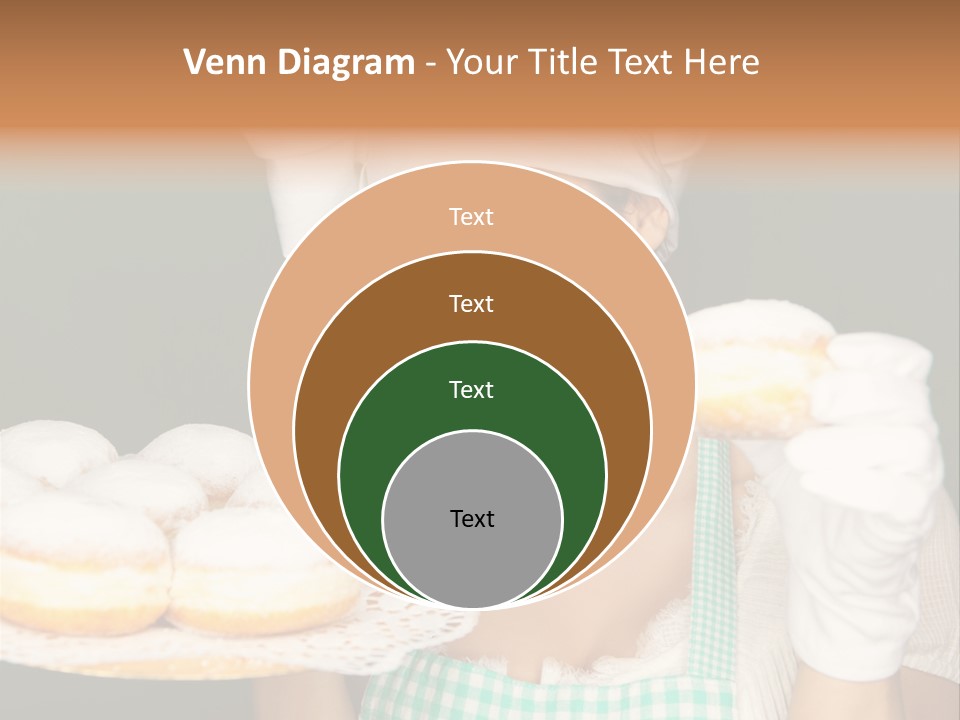 Jahreswechsel Lebensfroh Pfannkuchen PowerPoint Template