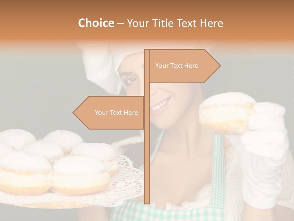 Jahreswechsel Lebensfroh Pfannkuchen PowerPoint Template