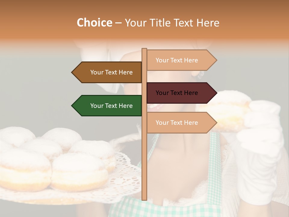 Jahreswechsel Lebensfroh Pfannkuchen PowerPoint Template