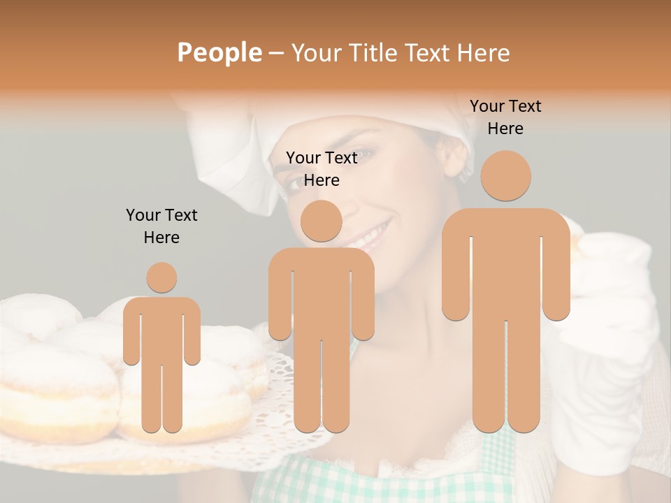 Jahreswechsel Lebensfroh Pfannkuchen PowerPoint Template