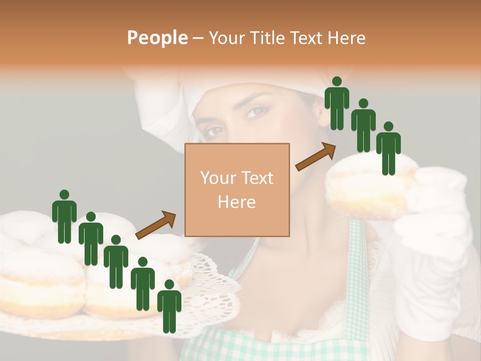 Jahreswechsel Lebensfroh Pfannkuchen PowerPoint Template