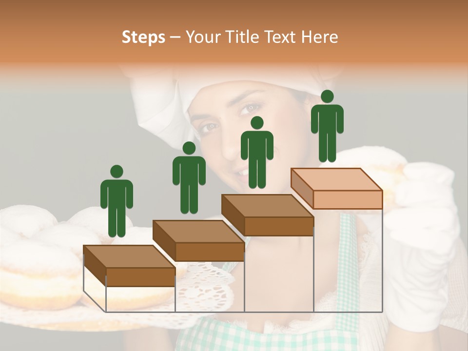 Jahreswechsel Lebensfroh Pfannkuchen PowerPoint Template