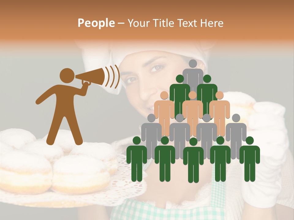 Jahreswechsel Lebensfroh Pfannkuchen PowerPoint Template