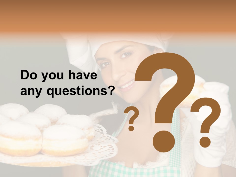 Jahreswechsel Lebensfroh Pfannkuchen PowerPoint Template