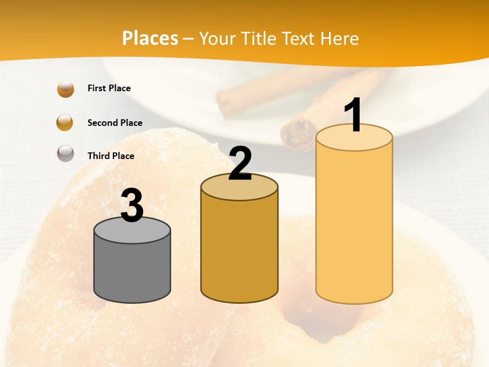 Cakesweettreatsnack Glazed Donutdoughnutcoffeeround PowerPoint Template