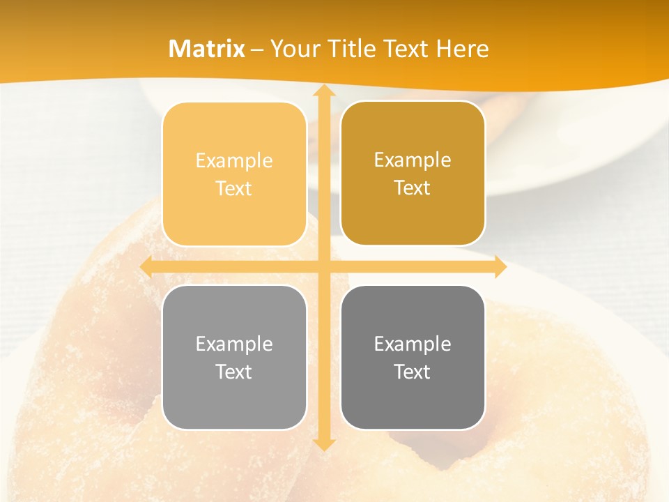 Cakesweettreatsnack Glazed Donutdoughnutcoffeeround PowerPoint Template