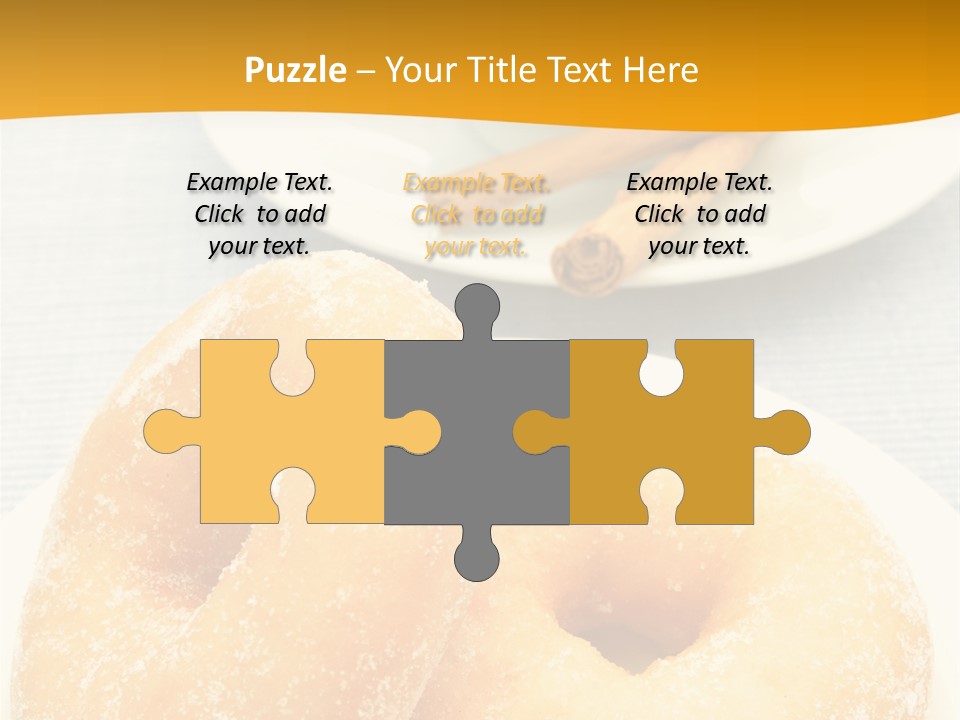 Cakesweettreatsnack Glazed Donutdoughnutcoffeeround PowerPoint Template