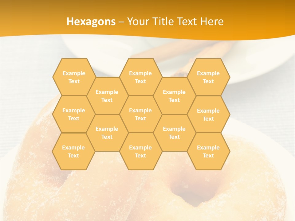 Cakesweettreatsnack Glazed Donutdoughnutcoffeeround PowerPoint Template