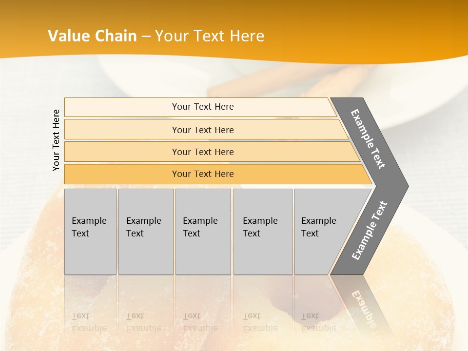 Cakesweettreatsnack Glazed Donutdoughnutcoffeeround PowerPoint Template
