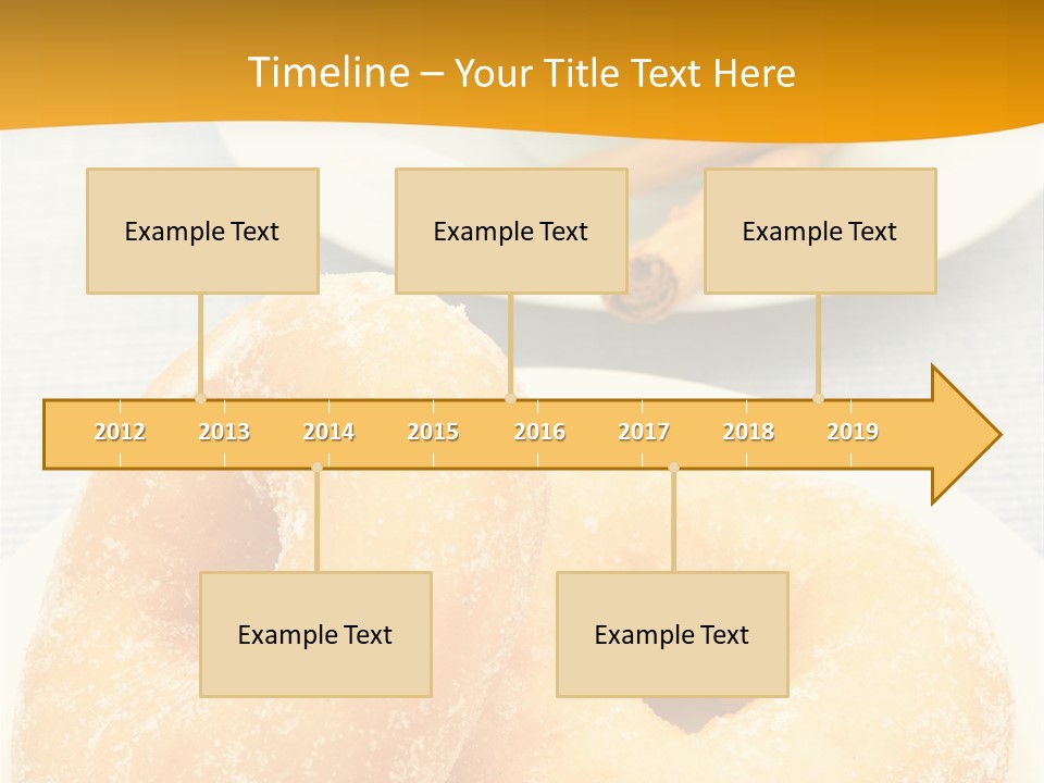 Cakesweettreatsnack Glazed Donutdoughnutcoffeeround PowerPoint Template