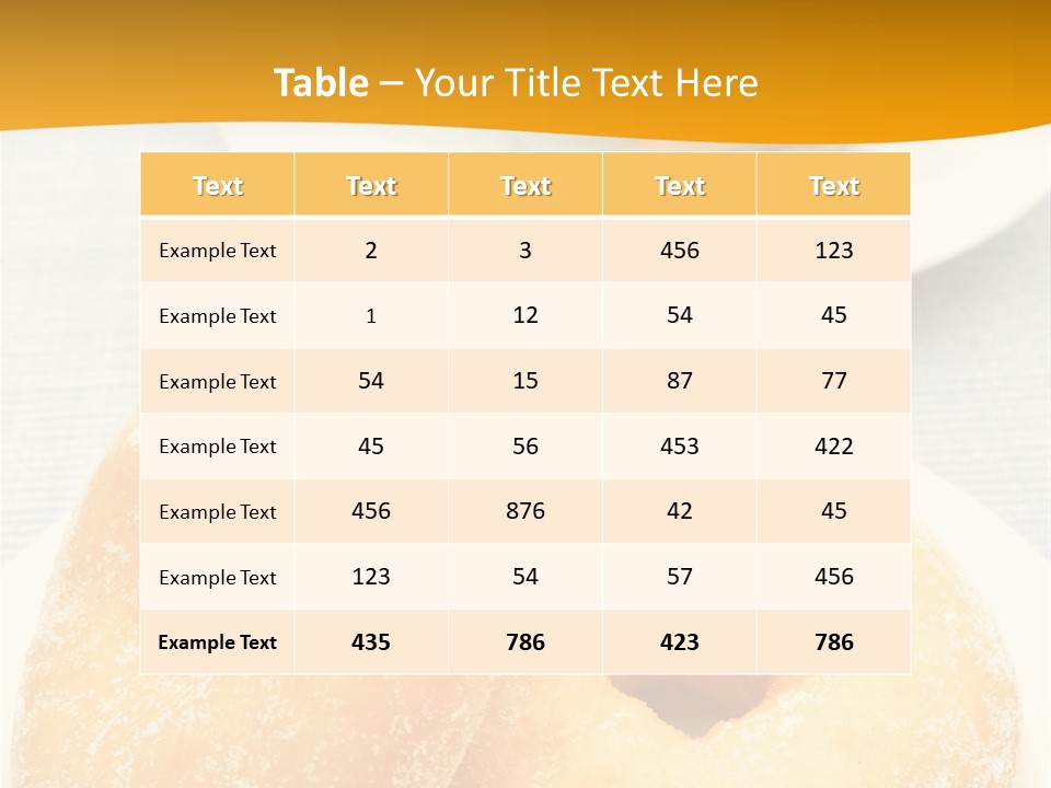 Cakesweettreatsnack Glazed Donutdoughnutcoffeeround PowerPoint Template