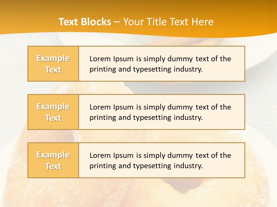 Cakesweettreatsnack Glazed Donutdoughnutcoffeeround PowerPoint Template