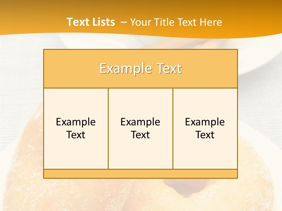 Cakesweettreatsnack Glazed Donutdoughnutcoffeeround PowerPoint Template