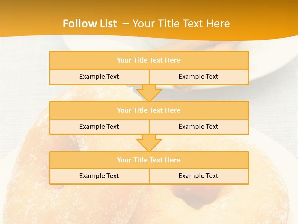 Cakesweettreatsnack Glazed Donutdoughnutcoffeeround PowerPoint Template