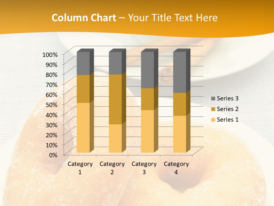 Cakesweettreatsnack Glazed Donutdoughnutcoffeeround PowerPoint Template