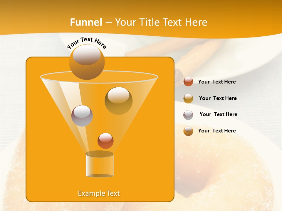 Cakesweettreatsnack Glazed Donutdoughnutcoffeeround PowerPoint Template