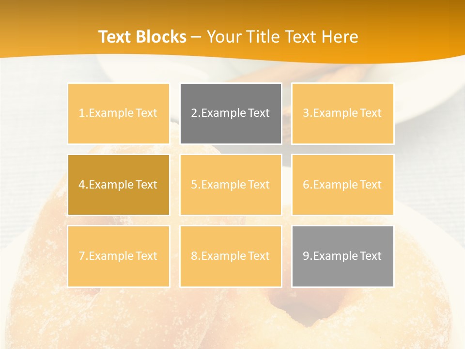 Cakesweettreatsnack Glazed Donutdoughnutcoffeeround PowerPoint Template